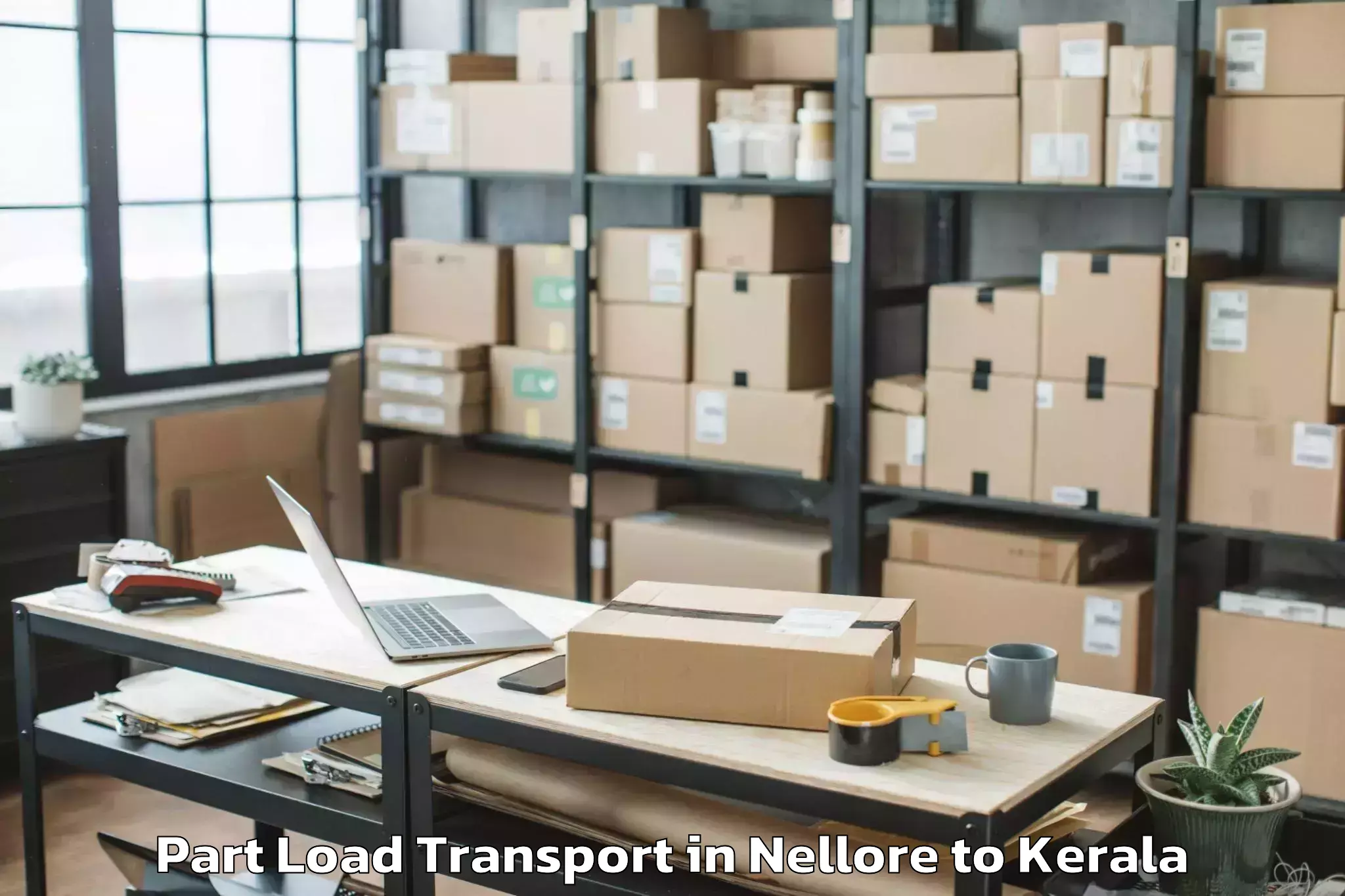 Affordable Nellore to Ottapalam Part Load Transport